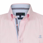 Belfast Long Sleeve Button Up // Pink (S)