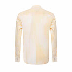 Magic Long Sleeve Button Up // Yellow + White (L)