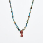 Egyptian Bead Necklace with Amulet // c. 664-322 BC