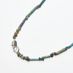 Egyptian Bead Necklace with Amulet // c. 664-322 BC