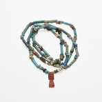 Egyptian Bead Necklace with Amulet // c. 664-322 BC