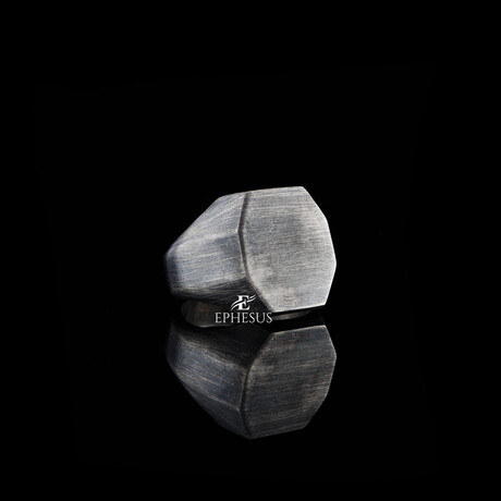 Oxidized Solid Silver Ring // Oxidized Silver (5.5)