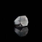 Oxidized Solid Silver Ring // Oxidized Silver (6)