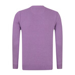 Griffin Round Neck Pullover // Lilac Melange (XL)