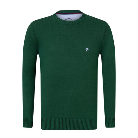 Israel Round Neck Pullover // Olive (S)