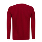 Evan Round Neck Pullover // Red (XL)