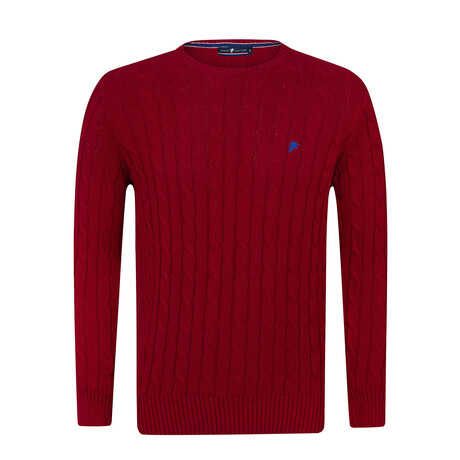 Evan Round Neck Pullover // Red (S)