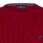 Evan Round Neck Pullover // Red (XL)