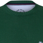 Israel Round Neck Pullover // Olive (S)