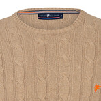 Anthony Round Neck Pullover // Beige Melange (XL)