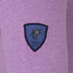 Griffin Round Neck Pullover // Lilac Melange (XL)