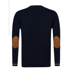 Steven V-Neck Pullover // Navy (XL)