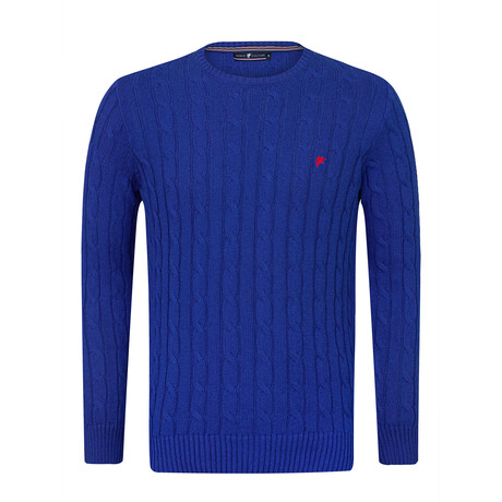 Isaac Round Neck Pullover // Royal (S)