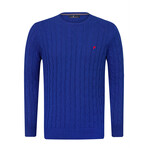 Isaac Round Neck Pullover // Royal (L)