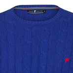 Isaac Round Neck Pullover // Royal (L)