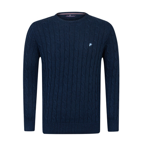 Owen Round Neck Pullover // Navy (S)