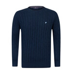 Owen Round Neck Pullover // Navy (L)