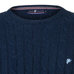 Owen Round Neck Pullover // Navy (L)