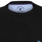 Caden Round Neck Pullover // Black (2XL)