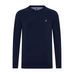 Leo Round Neck Pullover // Navy (XL)