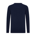 Leo Round Neck Pullover // Navy (XL)
