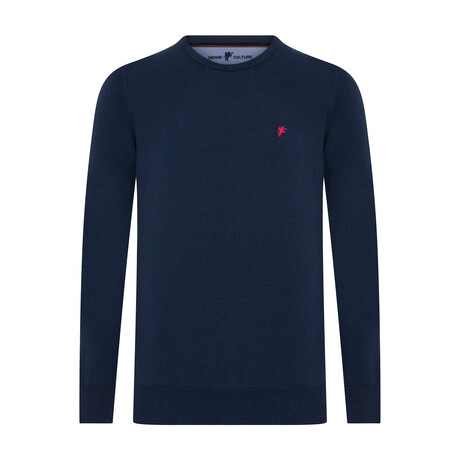 Luis Round Neck Pullover // Marine (S)