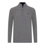 Otis Troyer Neck Pullover // Gray Melange (2XL)