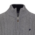 Otis Troyer Neck Pullover // Gray Melange (2XL)