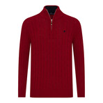 Bennett Troyer Neck Pullover // Red (2XL)