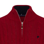 Bennett Troyer Neck Pullover // Red (2XL)