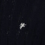 Gabriel Troyer Neck Pullover // Navy (3XL)