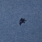 Ezra Rollkragen Pullover // Blue Melange (L)