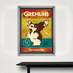 Gremlins (Three Rules) // MightyPrint™ Wall Art // Backlit LED Frame