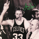 Larry Bird // BOS Celtics // Signed 'Cigar Celebration With Red Auerbach'