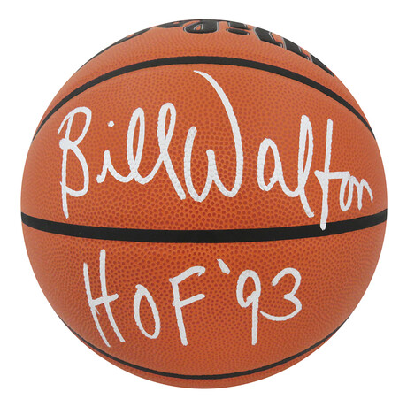 Bill Walton // Signed Wilson Indoor/Outdoor NBA Basketball w/ "HOF'93" Inscription