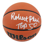 Robert Parish // Signed Wilson Indoor/Outdoor NBA Basketball w/ "Top 50" Inscription