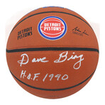 Dave Bing // Detroit Pistons // Signed Wilson Logo NBA Basketball w/ "HOF 1990" Inscription