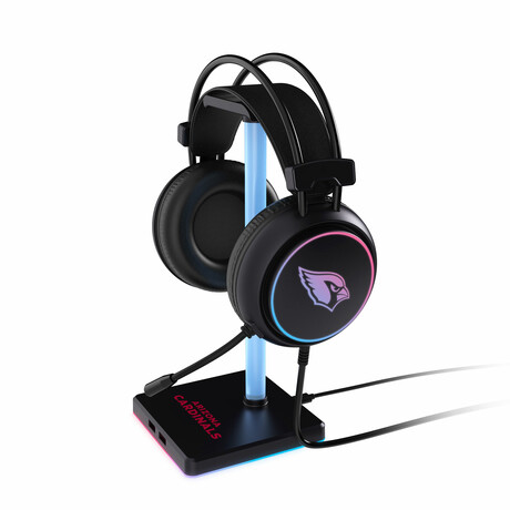 LED Gaming Headset + Stand // Arizona Cardinals