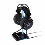 LED Gaming Headset + Stand // Dallas Cowboys