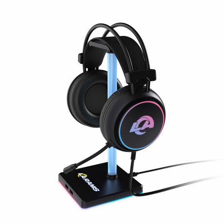 LED Gaming Headset + Stand // Los Angeles Rams