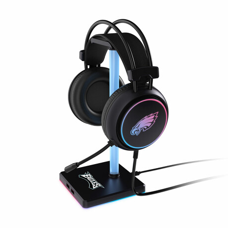 LED Gaming Headset + Stand // Philadelphia Eagles