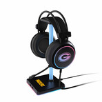 LED Gaming Headset + Stand // Green Bay Packers