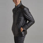 Thomas Leather Coat // Black (Euro: 58)