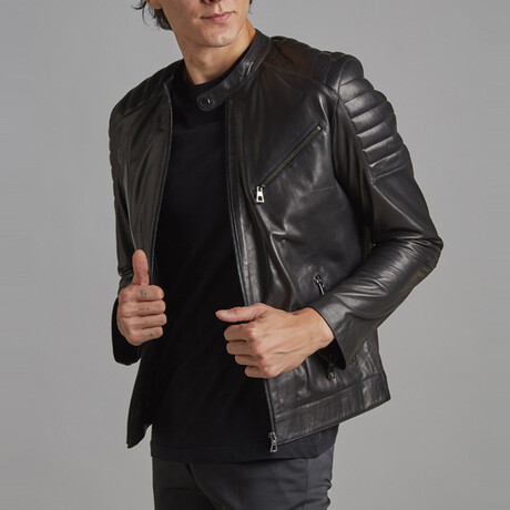 Marcus Leather Coat // Black (Euro: 44)