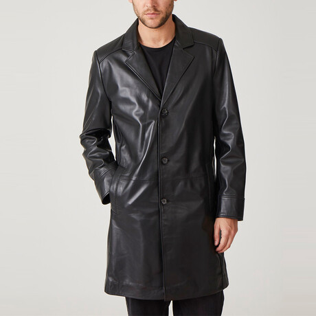 Liam Leather Coat // Black (Euro: 44)