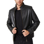 Jeremy Leather Coat // Black (Euro: 50)