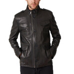 Arthur Leather Coat // Black (Euro: 46)