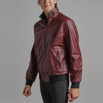 Jett Leather Coat // Burgundy (Euro: 50)