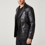 Alex Leather Coat // Black (Euro: 54)