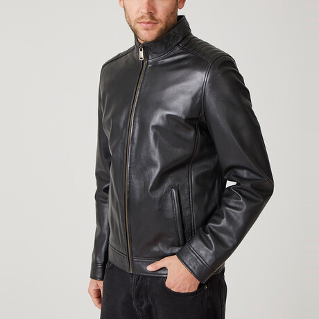 Jeremy Leather Coat // Black (Euro: 44)